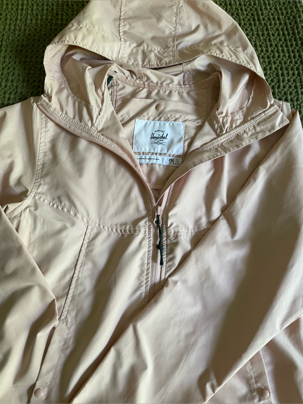 Herschel Supply - Light Pink Hooded Windbreaker - Women
